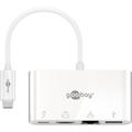 Goobay USB-C - HDMI, USB 3.0, Ethernet & PD Sovitin - Valkoinen