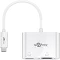 Goobay USB-C - HDMI/VGA Sovitin - Valkoinen