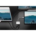 Goobay USB-C - HDMI/VGA Sovitin - Valkoinen