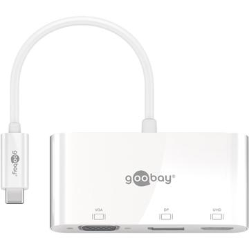 Goobay USB-C - VGA / USB-C PD & HDMI - Valkoinen