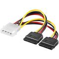 Goobay 4-pin Molex / SATA Virta Y -jakokaapeli