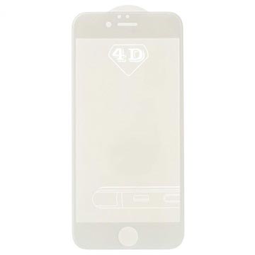 iPhone 6 Plus/6S Plus 4D Full Size Näytönsuoja - Karkaistua Lasia - Valkoinen