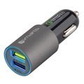 4smarts Rapid QC 3.0 Kaksois USB-Autolaturi - 6A