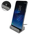 4smarts VoltDock USB Type-C Pöytälaturi - Harmaa