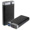 4smarts VoltHub Leatherette Varavirtalähde - 20000mAh - Musta