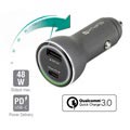 4smarts VoltRoad Super Fast Car Charger - USB PD & QC3.0 - 48W (Bulkki)