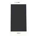 Asus Zenfone 3 Max ZC520TL Etukuori & LCD Näyttö - Valkoinen