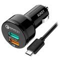 Aukey Cc-T7 Qualcomm Quick Charge 3.0 Autolaturi
