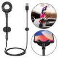 Baseus 3-in-1 Lightning Car Cable / Holder - iPhone X/XS max/8 Plus/7 Plus