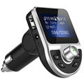 Dual USB Autolaturi & Bluetooth-FM-Lähetin BT39 - Musta