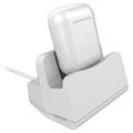 Lightning Latausasema - AirPods, iPhone XS/XR/X - Valkoinen