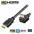 Goobay Korkeanopeuksinen HDMI- johto Ethernetillä - 270° Kulma