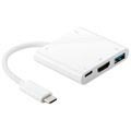Goobay USB 3.1 C-Tyyppi / HDMI Moniporttinen Sovitin - Valkoinen