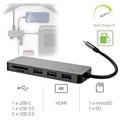 Green Cell 7-in-1 USB-C Hub Adapter - QC 4.0, PD, Samsung Dex, 4K, SD, microSD