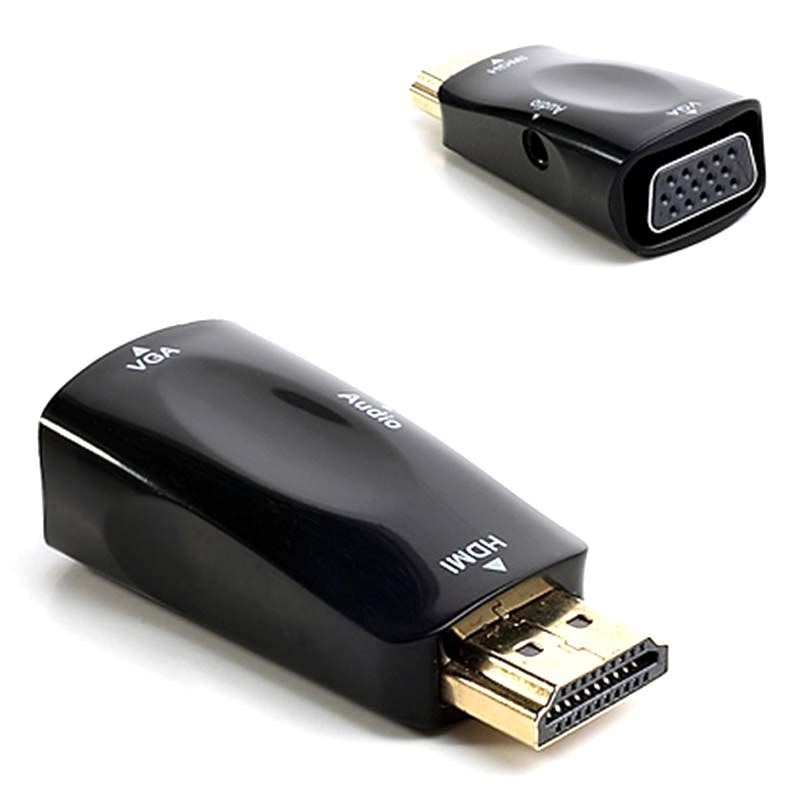 HDMI / VGA Adapteri Musta Mahtavat hinnat