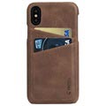iPhone X Krusell Sunne 2 Card Leather Case - Brown