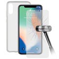 Ksix Total iPhone XS Max Suojaussetti - Läpinäkyvä
