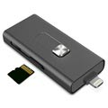Ksix iMemory Muistilaajennus MicroSD-kortinlukijalla Lightning / USB - iPhone, iPod, iPad