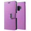 Samsung Galaxy S9 Mercury Rich Diary Lompakkokotelo - Purple