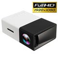 Mini Kannettava Full HD LED Projektori YG300 - Musta / Valkoinen