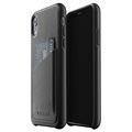 Mujjo Kokonahkainen iPhone XR Lompakkokotelo