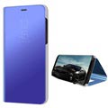 Samsung Galaxy A8 (2018) Luxury Mirror View Flip Case - Blue