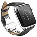 Apple Watch Series 7/SE/6/5/4/3/2/1 Qialino Nahkaranneke - 45mm/44mm/42mm