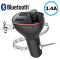 Rock B300 Autolaturi & Bluetooth-FM-Lähetin - Black