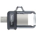 SanDisk Ultra Dual Drive m3.0 Muistitikku SDDD3-128G-G46 - 128GB