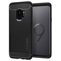 Samsung Galaxy S9 Spigen Rugged Armor Suojakotelo - Matta Musta