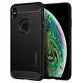 Spigen Rugged Armor iPhone XS Max Suojakuori - Musta