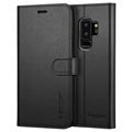 Samsung Galaxy S9+ Spigen S Lompakkokotelo - Musta