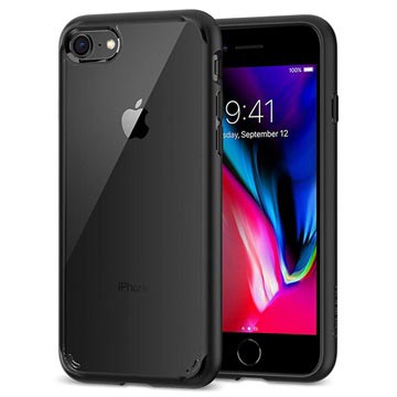 iPhone 7/8/SE (2020) Spigen Ultra Hybrid 2 Suojakuori - Musta