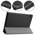 Tri-Fold Sarja Huawei MediaPad T5 10 Läppäkotelo - Musta