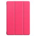 Tri-Fold Sarja Huawei MediaPad T5 10 Läppäkotelo - Kuuma Pinkki