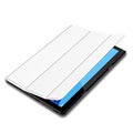 Tri-Fold Sarja Huawei MediaPad T5 10 Läppäkotelo - Valkoinen