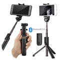 Yleismallinen 3-in-1 Bluetooth Selfie Keppi & Jalusta - Musta