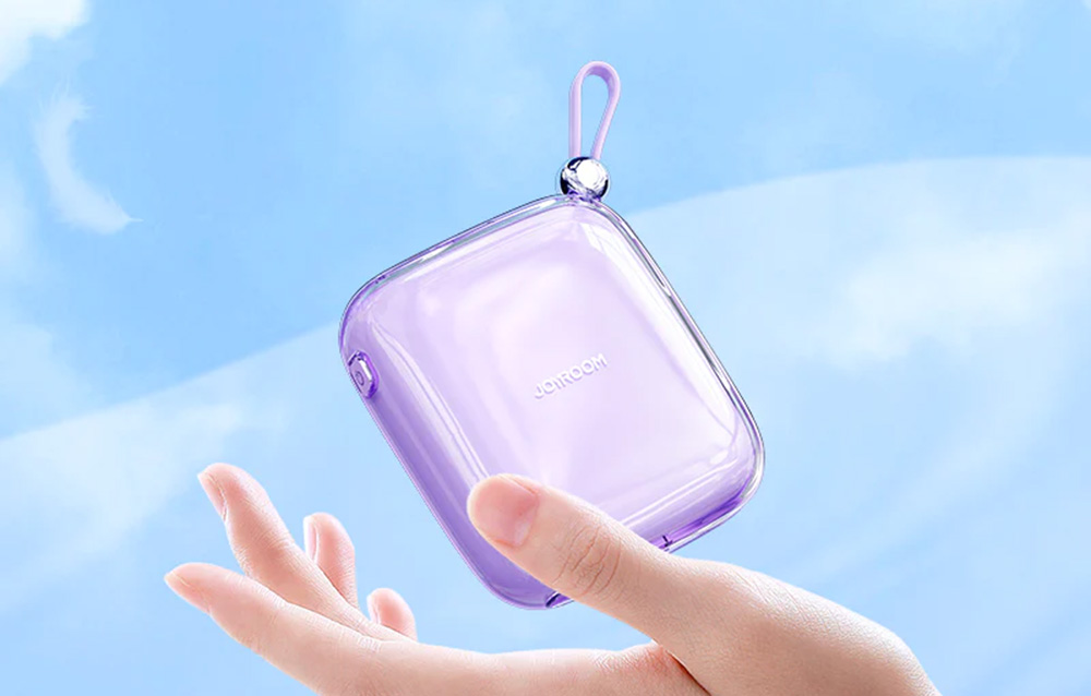 Joyroom Jelly JR-L005 Lightning Power Bank 10000mAh - USB-C, USB-A portit - sininen