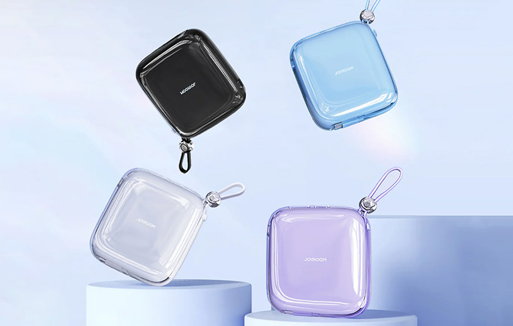 Joyroom Jelly JR-L005 Lightning Power Bank 10000mAh - USB-C, USB-A portit - sininen