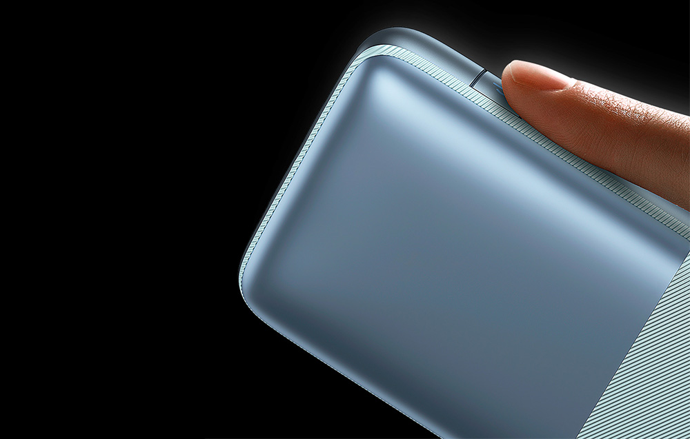 Baseus Bipow Pro Digital Display pikalataus Power Bank 10000mAh/20W - 2xUSB, USB-C - sininen - sininen