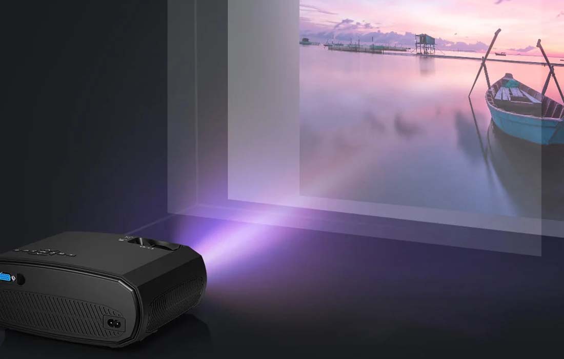 BlitzWolf BW-VP13 LED-projektori - 1080p, 6000lm - musta