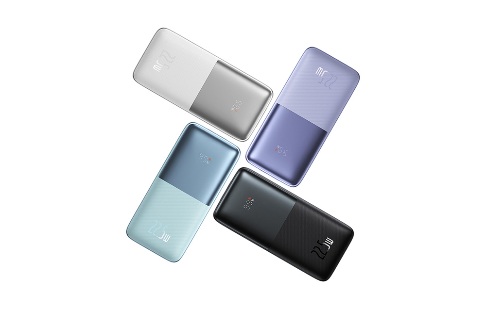 Baseus Bipow Pro Digital Display Fast Charge Power Bank 10000mAh/22.5W - 2xUSB, USB-C - musta