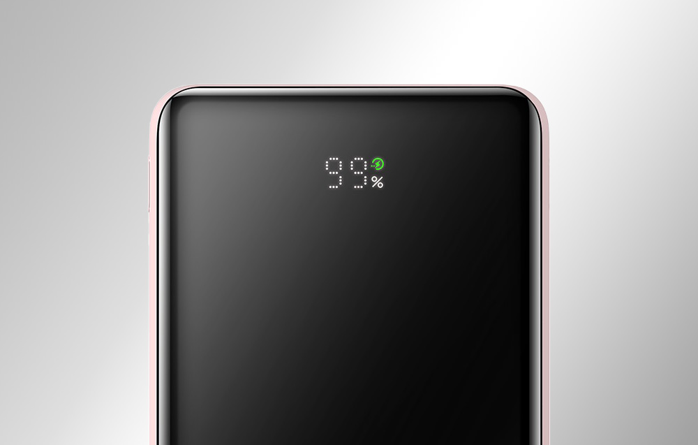 Baseus Magnetic Wireless Power Bank 10000mAh - USB-C 20W, MagSafe-yhteensopiva - vaaleanpunainen väri