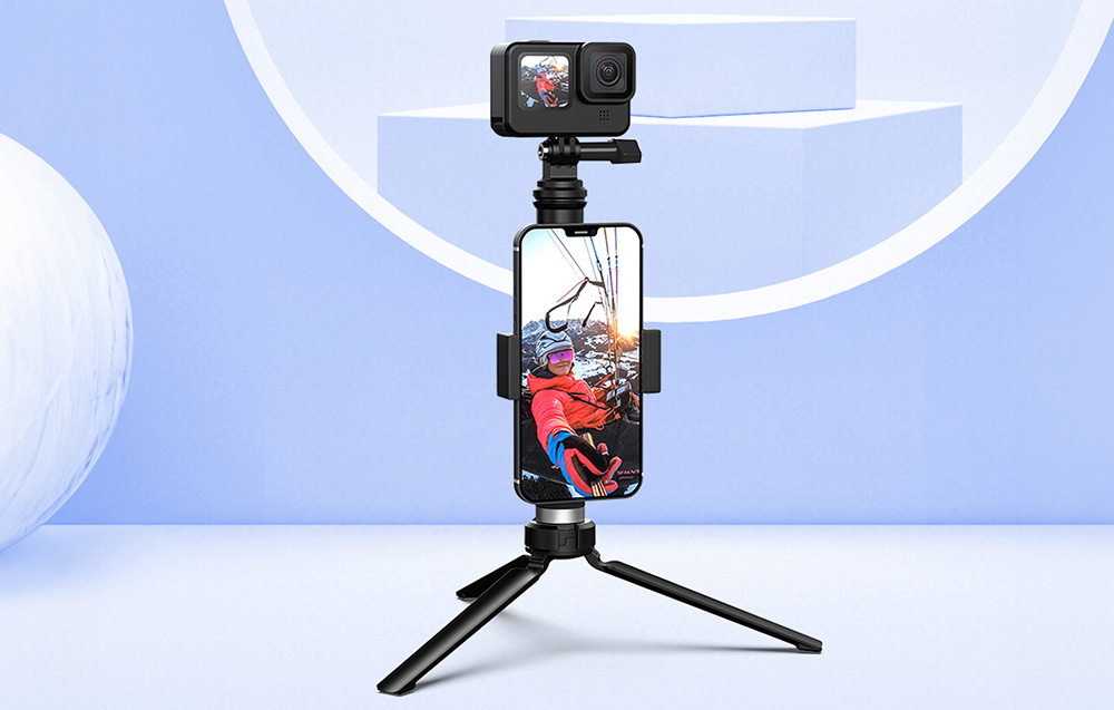 Telesin GP-MNP-090-S Urheilukamera Selfie Stick / jalusta - musta