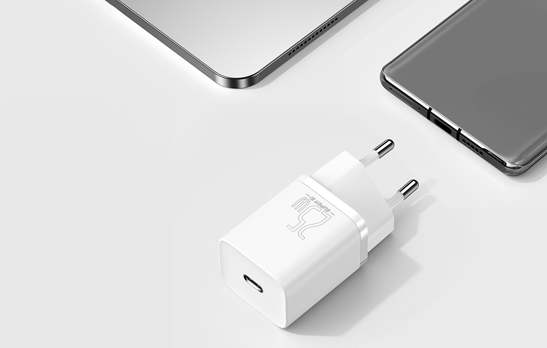 Baseus Super Si Quick USB-C -latauslaite 25W - Valkoinen