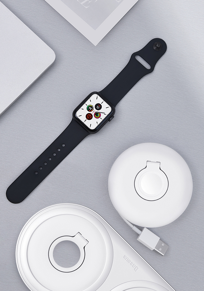 Baseus Planet - Apple Watch -latauslaite - Valkoinen