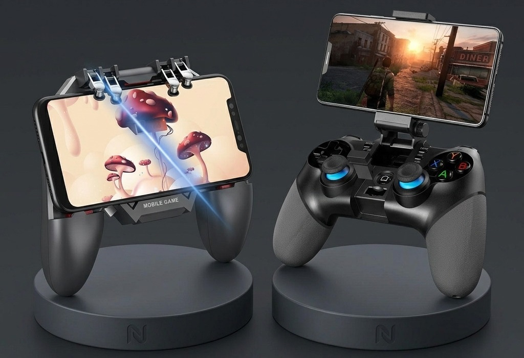 mobiiliohjain ja gamepad parempaan hallintaan peleiss&auml;