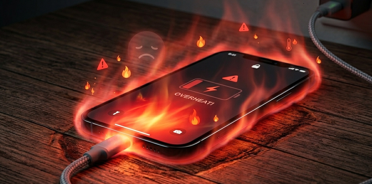 Puhelin kuumenee latauksen aikana
