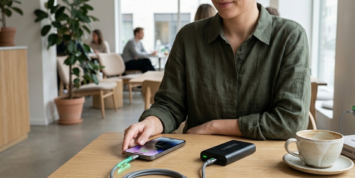 Puhelimen lataaminen useita kertoja p&auml;iv&auml;ss&auml; varavirtal&auml;hteell&auml;